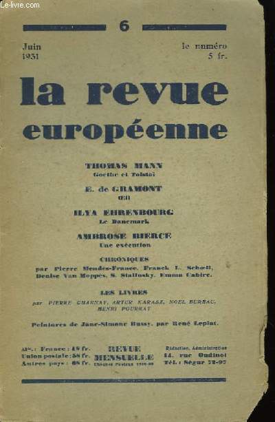La Revue Europenne N6
