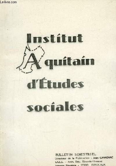 Institut Aquitain d'Etudes Sociales N49