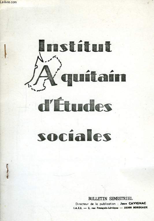 Institut Aquitain d'Etudes Sociales N45
