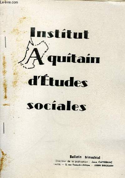 Institut Aquitain d'Etudes Sociales n21/22