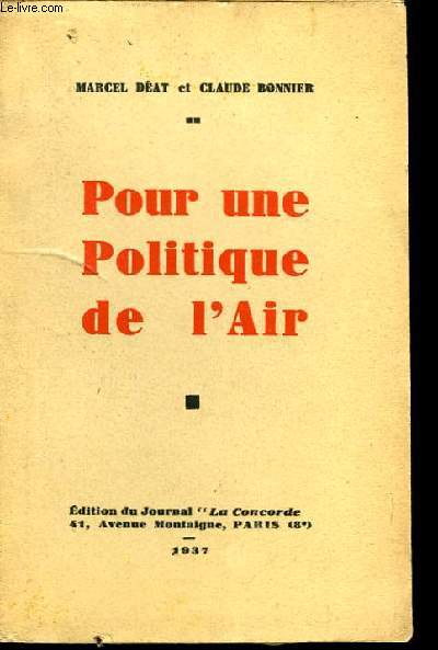 Pour une Politique de l'Air.