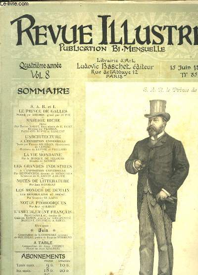 Revue Illustre n85, Vol. 8