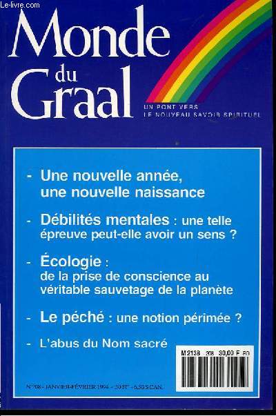 Monde du Graal N208 : Une nouvelle anne, une nouvelle naissance.