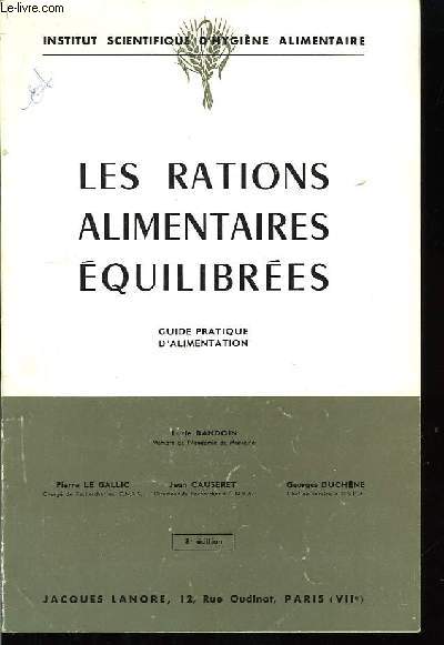 Les rations alimentaires quilibres.