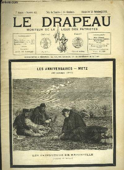 Le Drapeau. N42, 7me anne. : Les Anniversaires - Metz (30 octobre 1870)