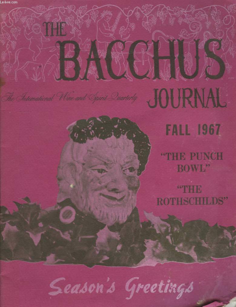 The Bacchus Journal. Season's Greetings