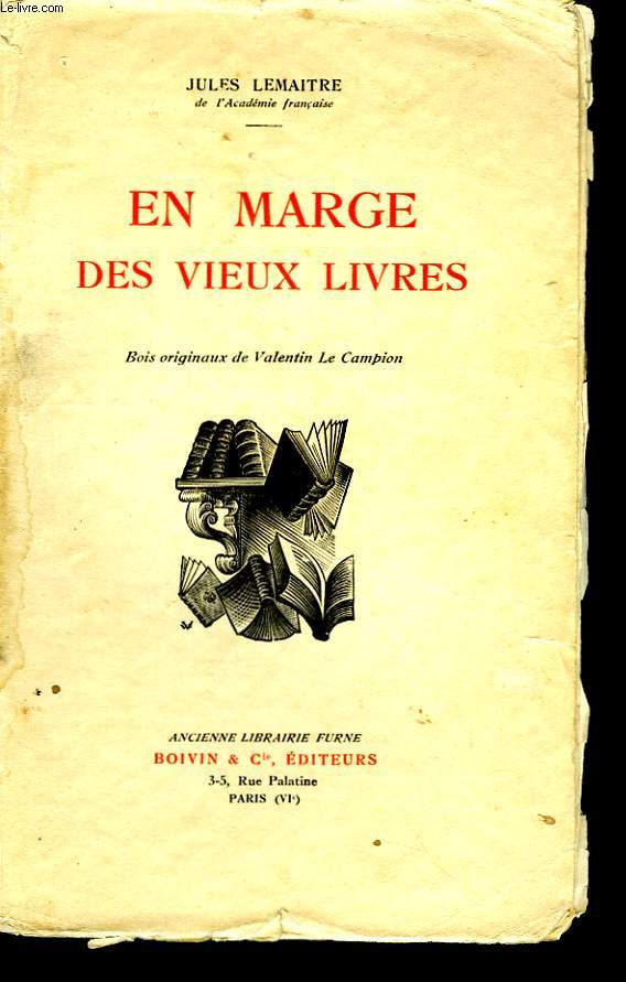 En marge des vieux livres.