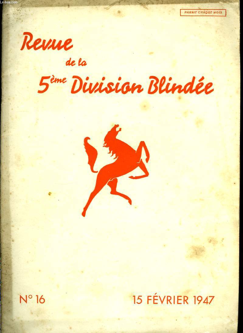 Revue de la 5me Division Blinde. N16