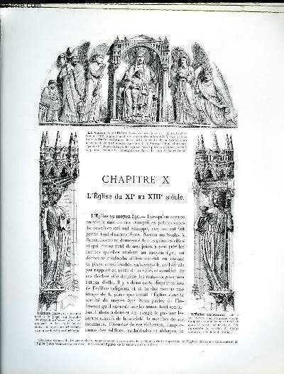 Album Historique. Chapitre X : L'Eglise du XI au XIIIme sicle.
