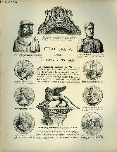 Album Historique. Chapitre VI ; L'Italie au XIV et au XVme sicle.