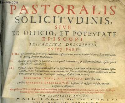 Pastoralis Solicitudiis sive de Officio et Potestate Episcopi.