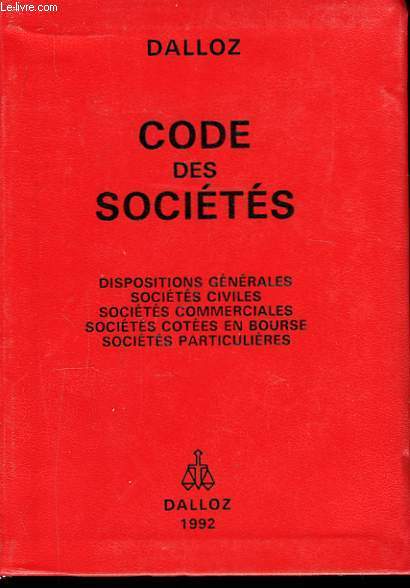 Code des Socits.