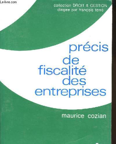 Prcis de fiscalit des entreprises 1993 - 1994