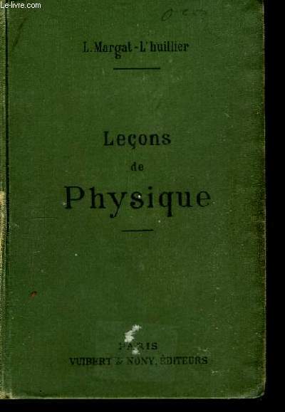 Leons de Physique.