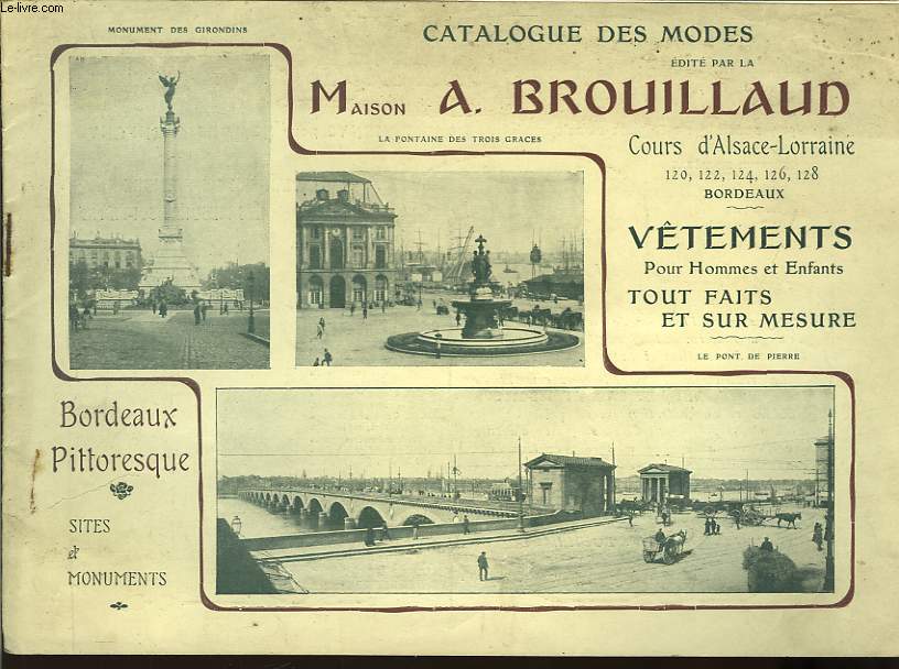 Catalogue des Modes. Vtements pour Hommes et Enfants.