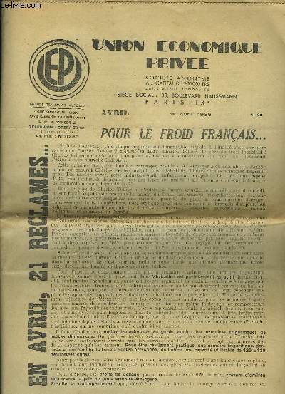 Union Economique Prive N92