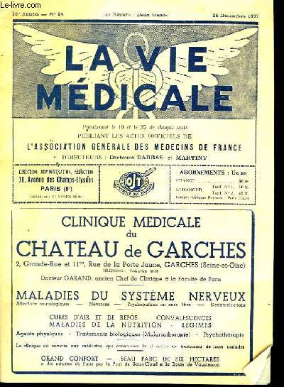 La Vie Mdicale n24, 18me anne