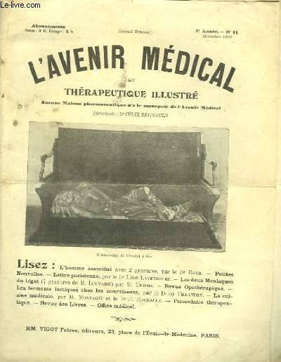 L'Avenir Mdical et Thrapeutique Illustr. N11, 5me anne.