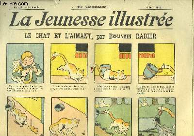 La jeunesse illustre, n432, 6me anne : Le Chat et l'Aimant, par B. Rabier.