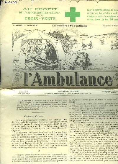 L'Ambulance N9, 1re anne.