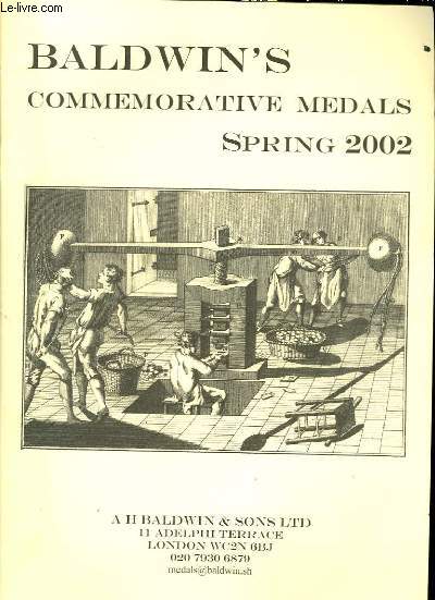 Commemorative Medals. Spring 2002