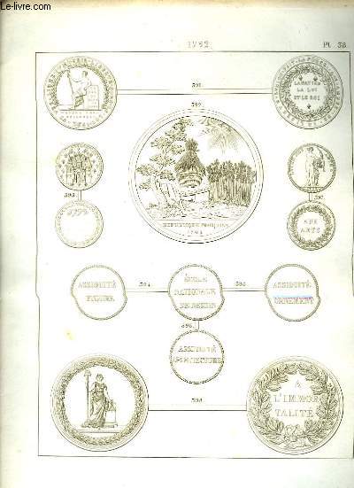 Histoire Numismatique de la Rvolution Franaise. Planche N38 : 1792