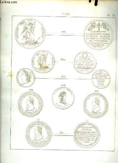 Histoire Numismatique de la Rvolution Franaise. Planche N35 : 1792