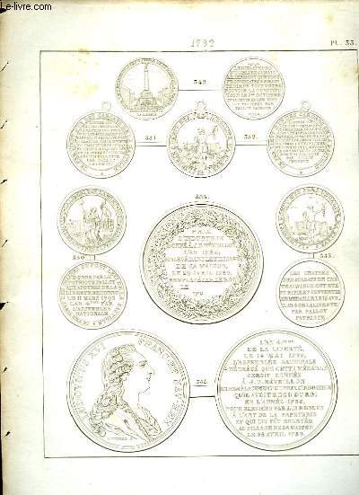 Histoire Numismatique de la Rvolution Franaise. Planche N33 : 1792