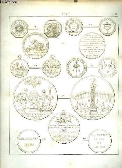 Histoire Numismatique de la Rvolution Franaise. Planche N21 : 1790