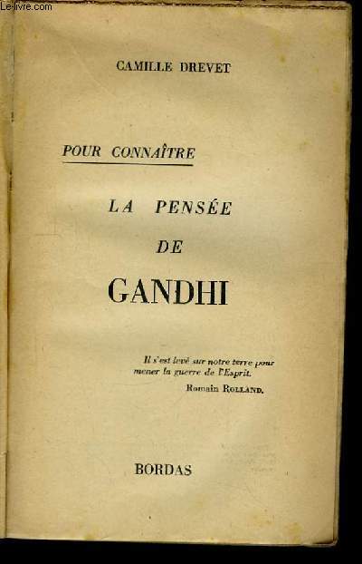 Pour connaitre la pense de Gandhi.