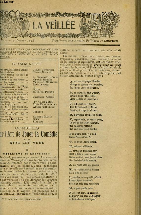 La Veille. Anne 1903 : 25 numros.