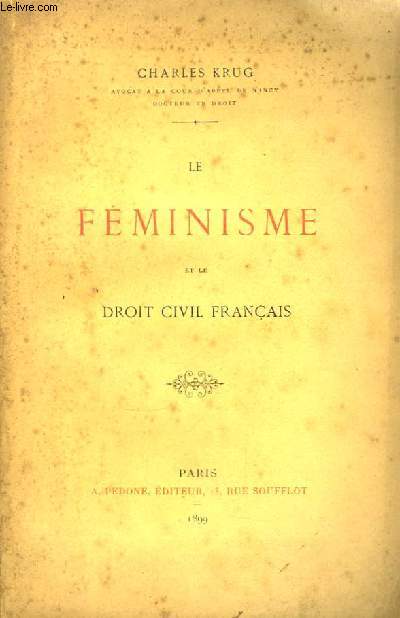 Le Fminisme et le Droit Civil Franais.