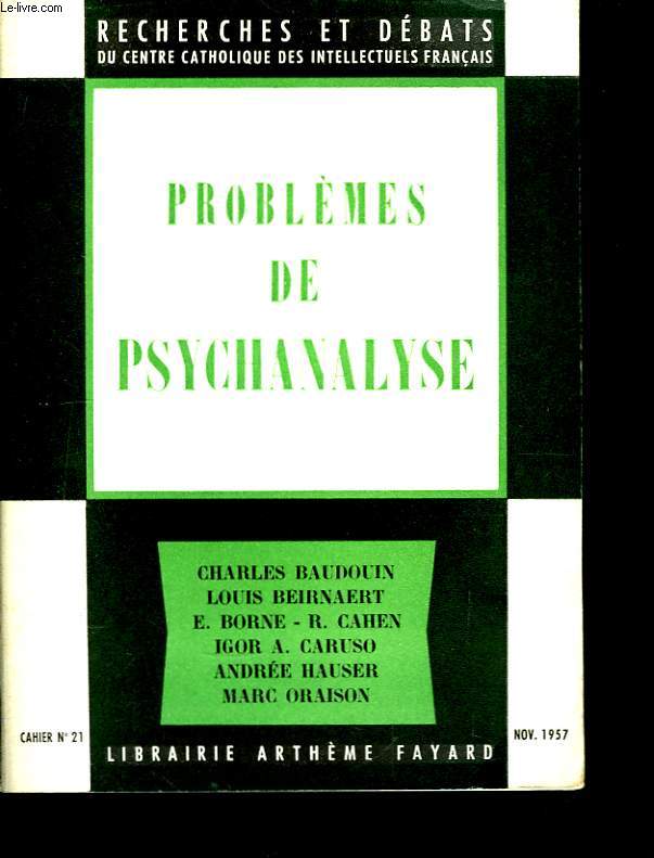 Problmes de Psychanalyse