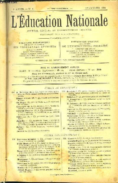 L'Education Nationale. Anne 1888 (53 numros). 2me anne complte.