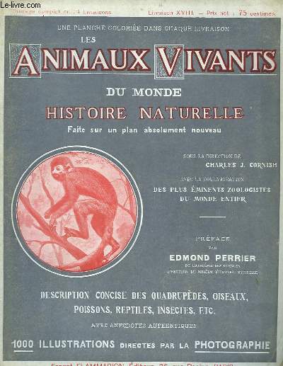 Les Animaux Vivants du Monde. Livraison XVIII