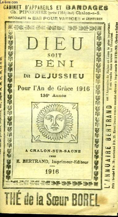 Dieu Soit Bni. Almanach pour l'Anne 1916
