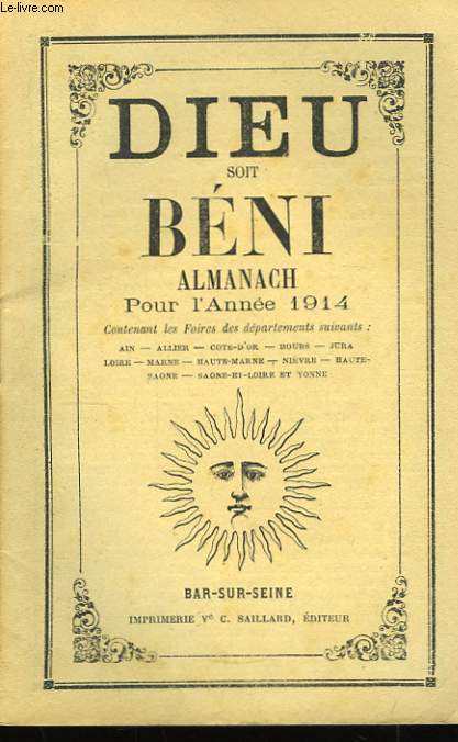 Dieu Soit Bni. Almanach pour l'Anne 1914