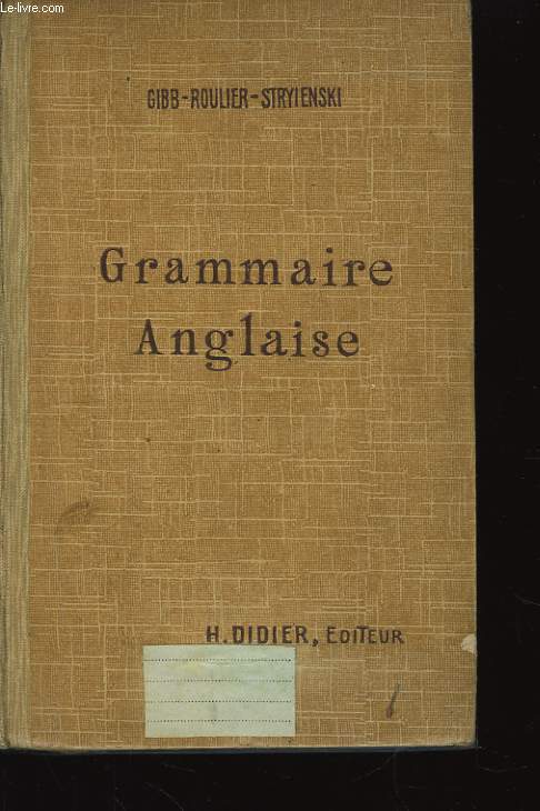 Grammaire Anglaise