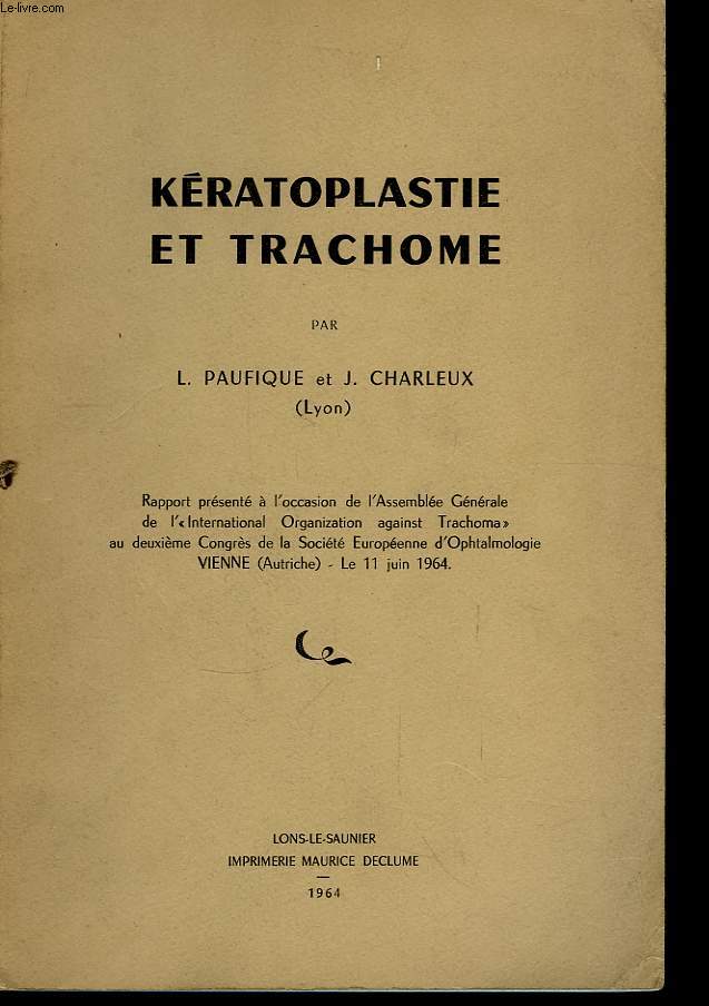 Kratoplastie et Trachome