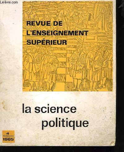 Revue de l'Enseignement Suprieur N4 : La Science Politique