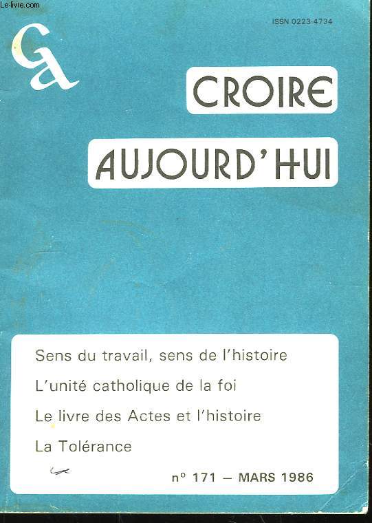 Croire Aujourd'ui N171