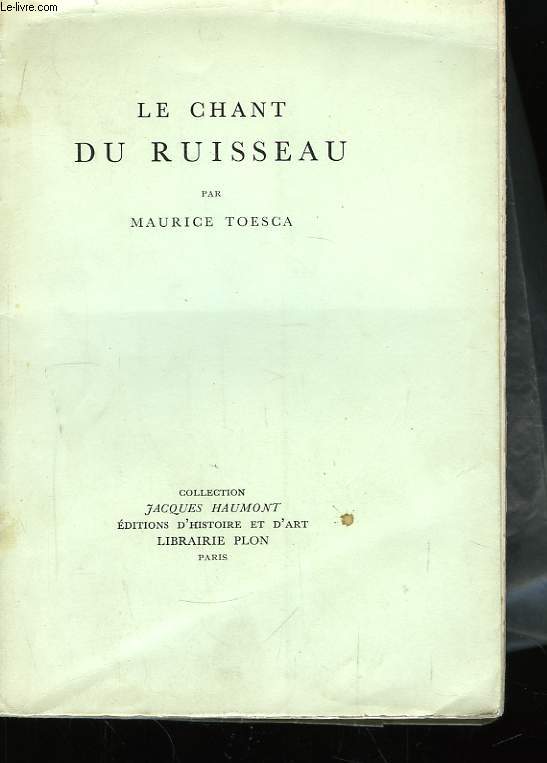 Le chant du ruisseau