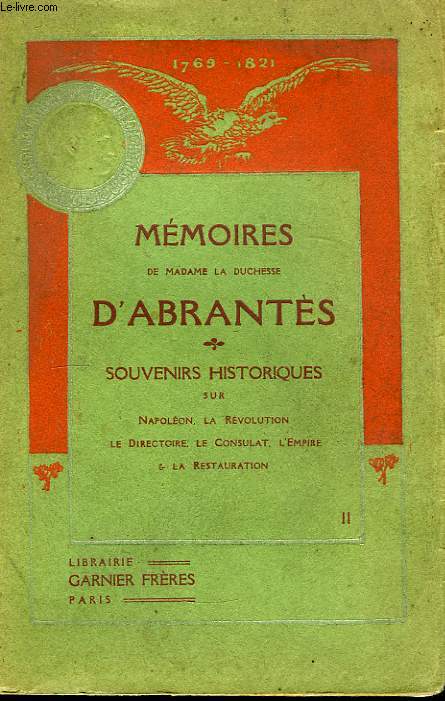 Mmoires de Madame la Duchesse d'Abrants. TOME II