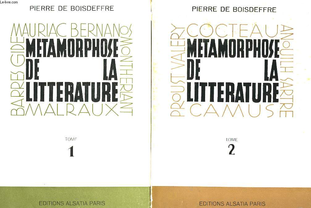 Mtamorphose de la Littrature. En 2 TOMES