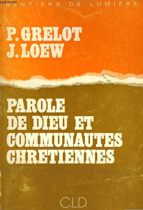 Parole de Dieu et Communauts Chrtiennes.