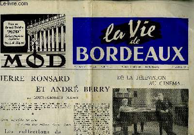 La Vie de Bordeaux n226, VIme anne
