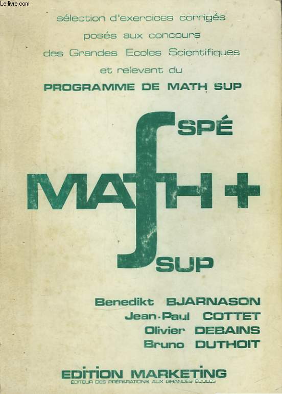Math + (Math Sp et Math Sup)