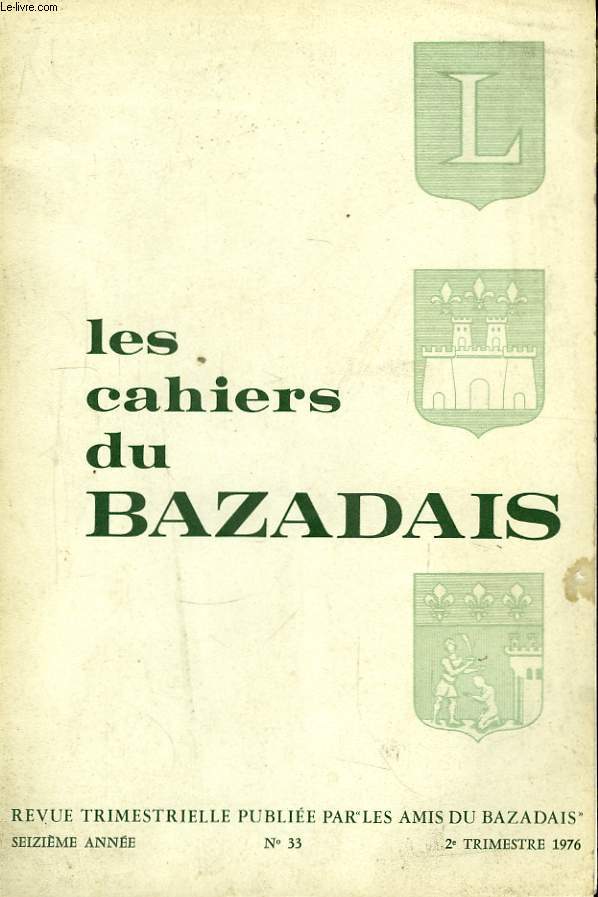 Les Cahiers du Bazadais. N33