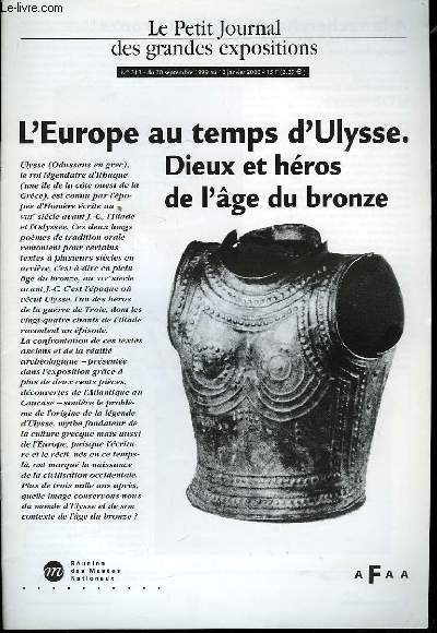 Le Petit Journal des Grandes Expositions n 313 : L'Europe au temps d'Ulysse.