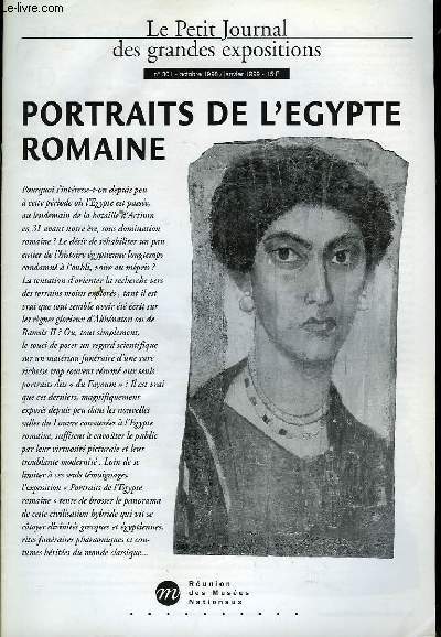 Le Petit Journal des Grandes Expositions n301 : Portraits de l'Egypte Romaine.